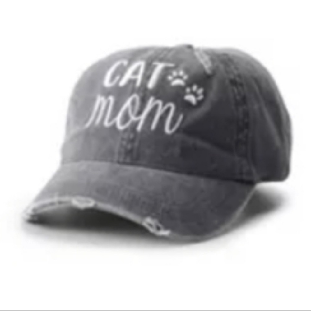 Sonoma Cat Mom Hat Adjustable Gray